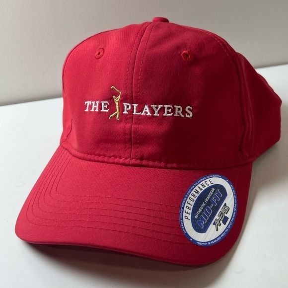 Brand New The Players PGA Red Performance Cap TPC Sawgrass Golf Hat - Picture 1 of 5